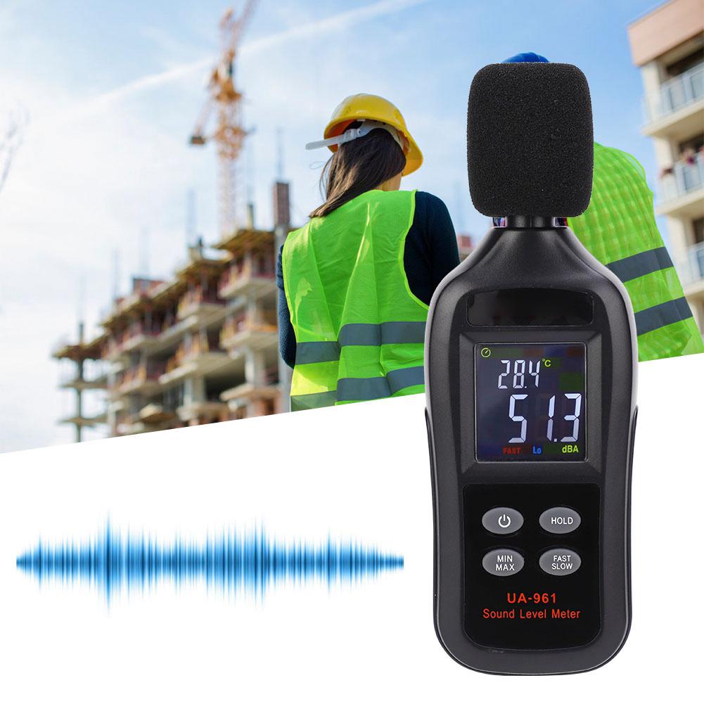 UA961 Portable LCD Digital Sound Level Meter Decibel Detector Noise Tester 35‑135dB