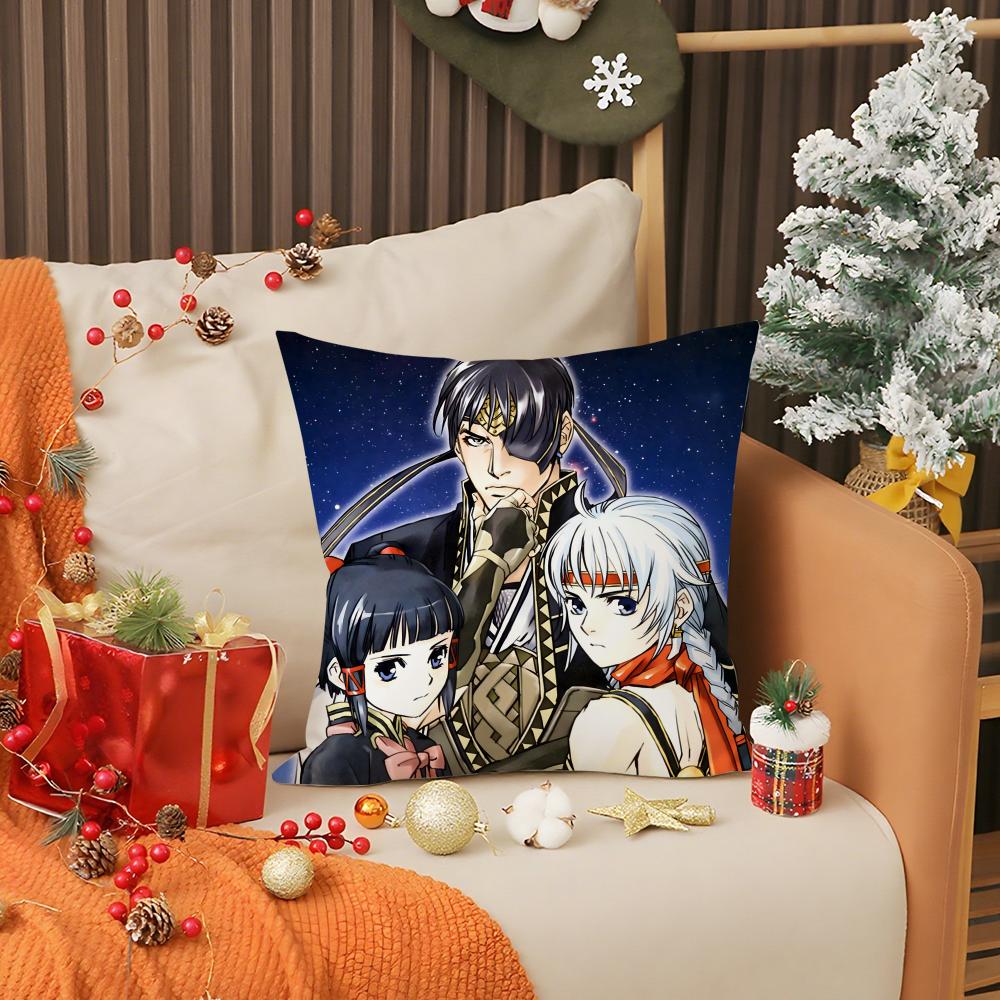 Anime G-Genso S-Suikoden Pillow Case Living Room Sofa Decorative Cushion Cover Simple Household Light Luxury Printed Pillow