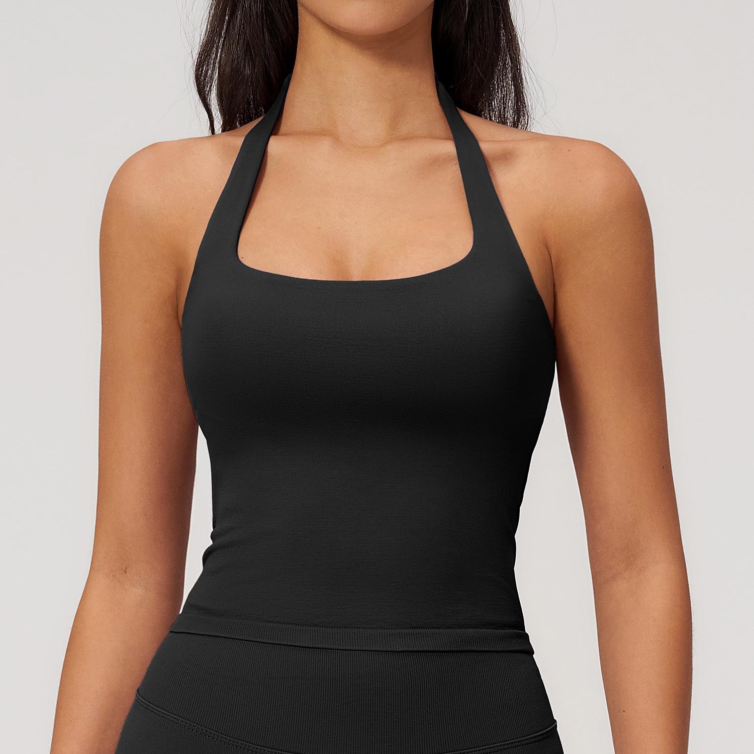 Dare to Show Halterneck Quick-Dry Yoga Tank Top - Outdoor Sport & Fitness Medium