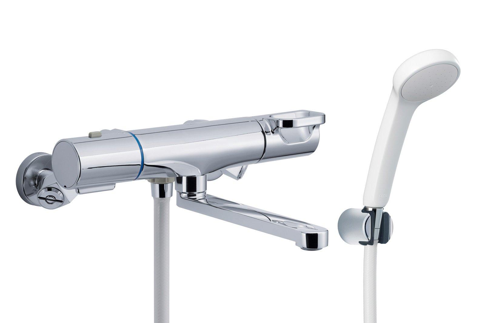 

LIXIL INAX Термостатический душ для ванной комнаты Eco Полностью смолистый с гальваническим покрытием Смеситель, Душ, Лейка, Защита от замерзания, Ручка, RBF-812N