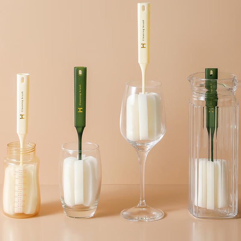Zunwei Long Handle Sponge Cup Cleaning Brush