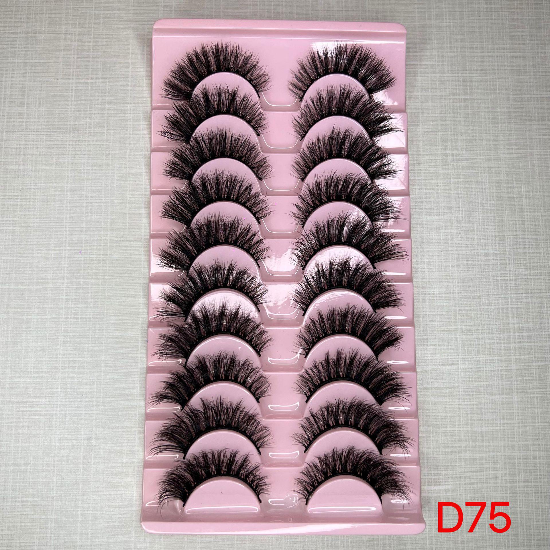 

8D пушистые искусственные норковые ресницы: Европейский и американский стиль, многослойные, длинные и вьющиеся Matches the image3