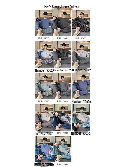 Men's Spring/Autumn Long Sleeve Cotton-Look Pajama Set - Youth Style, Casual Homewear, Plus Size.