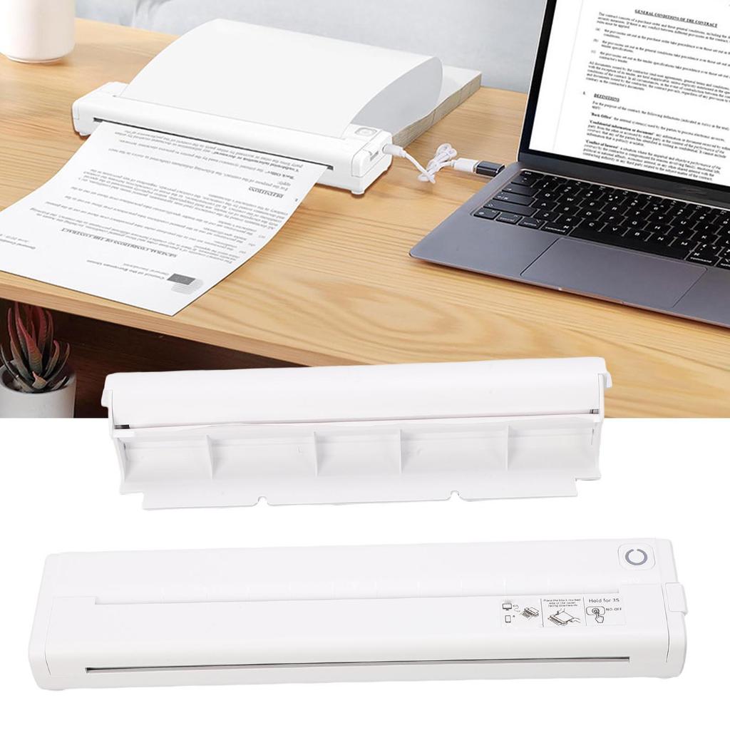 Portable Inkless Printer with Bracket Wireless   Thermal Printer Support 8.5x11inch Letter 2 to 8.5inch Width Thermal Paper
