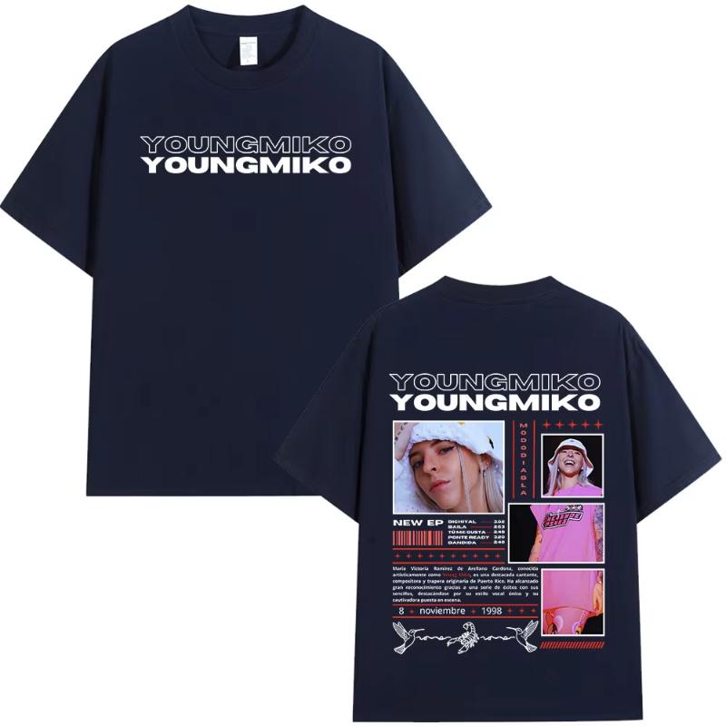 

Rapper Young Miko Att Album Tshirt Tour Merch Short Sleeve Tee Shirt Unisex Women Clothes Loose Cotton Tshirts Streetwear Unisex S