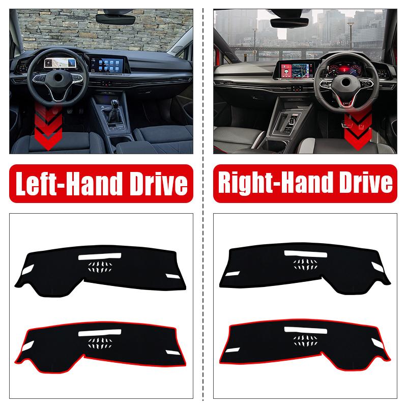For Volkswagen VW Golf 8 MK8     2024 2025 Car Dashboard Cover Dash Mat Sun Shade Non-slip Pad Accessories