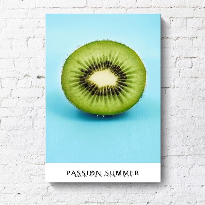 

Декоративная картина на холсте для гостиной, фрукты, арбуз, апельсин, киви, современные картины маслом, Декор для кухни, холст, настенное искусство 21*30cm