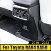 Pour Toyota RAV4 XA50 2022 2023 hybride ABS voiture intérieur accoudoir arrière sortie d'air panneau de garniture garniture tampons