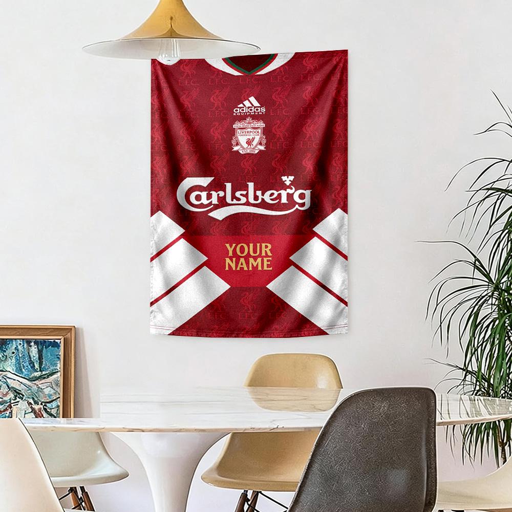 Liverpool Takımı Özel Adınız Duvar Dekoru Duvar Halısı Sanatı Evcil Hayvan Anma Doğum Günü Düğün Partisi Arka Planı Aile Hediyesi