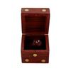 Shriji Crafts Wooden Dice Box with 5 Dice Storage for Decoration, Games, for Kids Adults