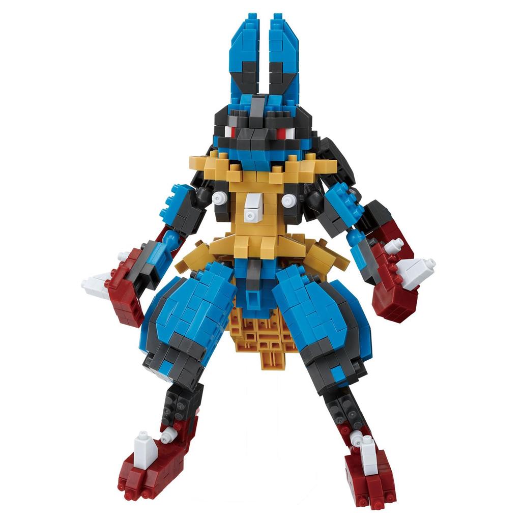 Kawada Nanoblock Mega Lucario RS x 14 x 18 Ages 12 and Interior Hobby Pokémon NBPM_R11, 4.5 cm, Up, Decoration,