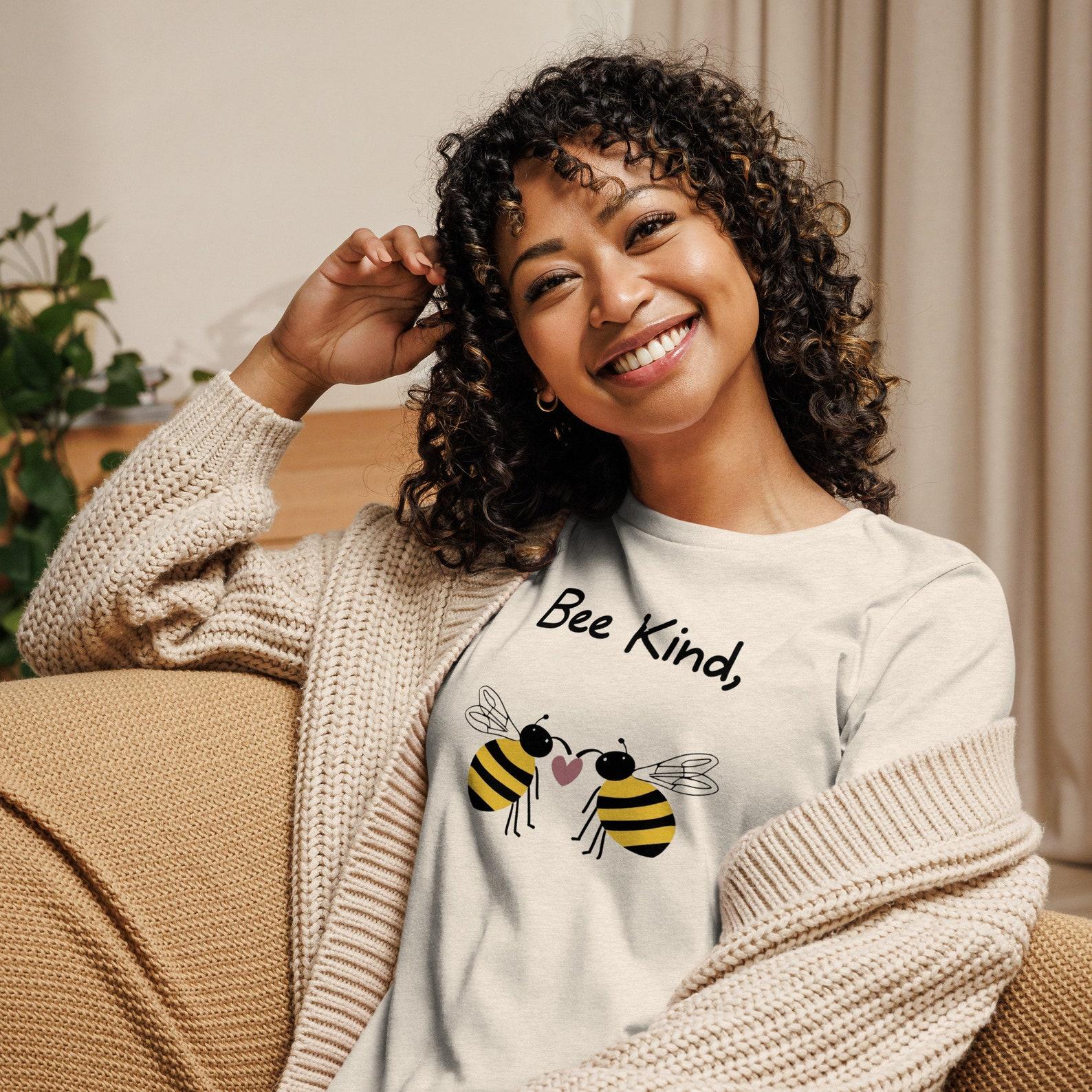 Bee Kind T-Shirt: Women s Relaxed Fit Graphic Tee M