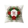 Christmas Theme Santa Claus Printed Pattern Cushion Cover Home Living Room Sofa Decoration Pillow 45x45cm