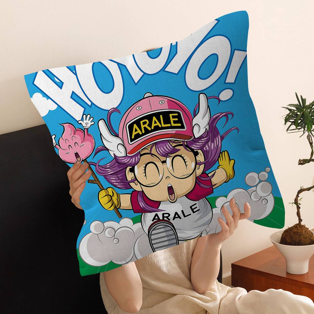 Cute K-Kawaii Dr. Slump Pillowcase Toon Gift Cushion Cover Bedroom Home Sofa Chair Seat Decor Pillow Case