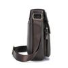 2026 Top Grain Leather Vintage Flap Over Crossbody Bag, Men Genuine Leather Daily Commute Single Shoulder Bag