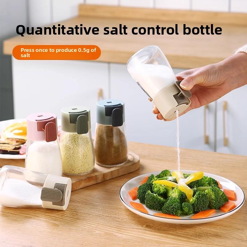 

Press Type Household Sealed Moisture-proof Kitchen Rationing Spice Jar 1PC рожевий