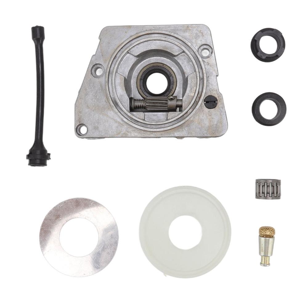 Silbernes Ölpumpen-Schneckenrad Metall Rund Kupplungs-Staubschutz Einfach zu montieren Kompakt für HUSQVARNA 61 66 266 268 266XP 268XP 272XP