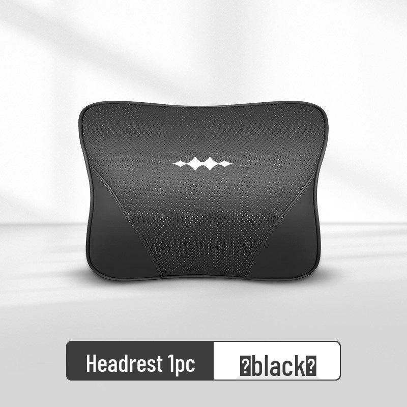 

BYD Equation Leather Headrest & Lumbar Support Pillow for Neck & Waist Protection, Titanium/Leopard Models 3, 5, 7, 8.