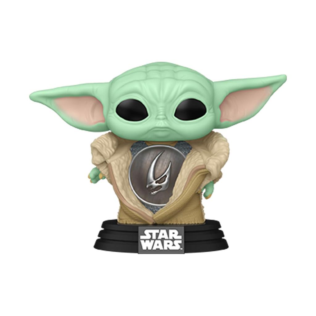 Star Wars Mandalorian GROGU Armor Figure Funko Mandalorian S10 DIN GROGU WITH ARMOR Star Wars Funko