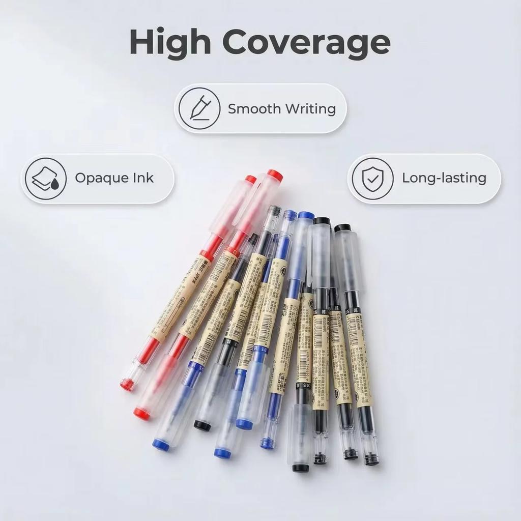 54 Stück/Set Japan Fine Point Stift 0,35mm Schwarz Blau Rot Tinte Gelstift Kugelschreiber Schule Büro Schüler Schreiben Schreibwaren Bedarf