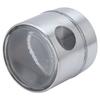 Coffee Bean Container Iron Glass Mini Sealed Jar Kitchen Storage Tank for Beans TeaSilver