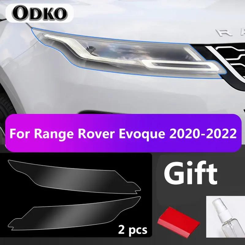 2Pcs Car Covers Headlight Protective Film For Land Rover Discovery 5 4 Sport Range Rover Evoque Velar Sticker Accessories