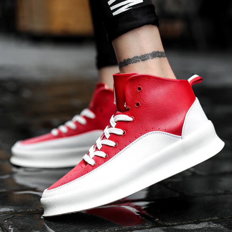 Autumn new heightening casual shoes, high-top board shoes sports mens