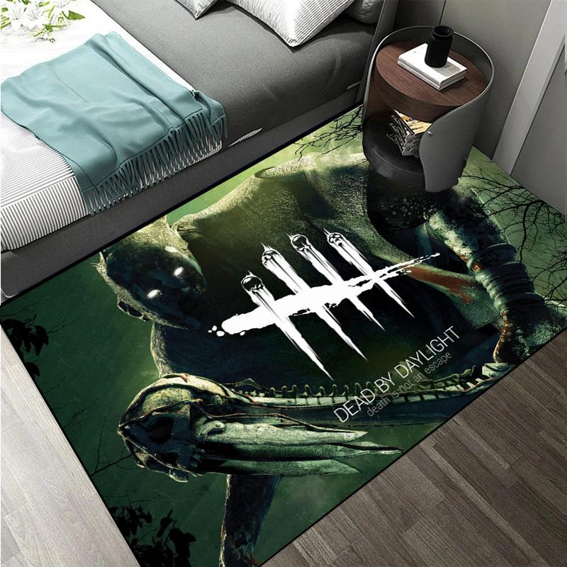 D-Dead by Daylight survival horror escape game Large Area Rugs Carpet for Home Living Room Bedroom Sofa Doormat Floor Play Mat
