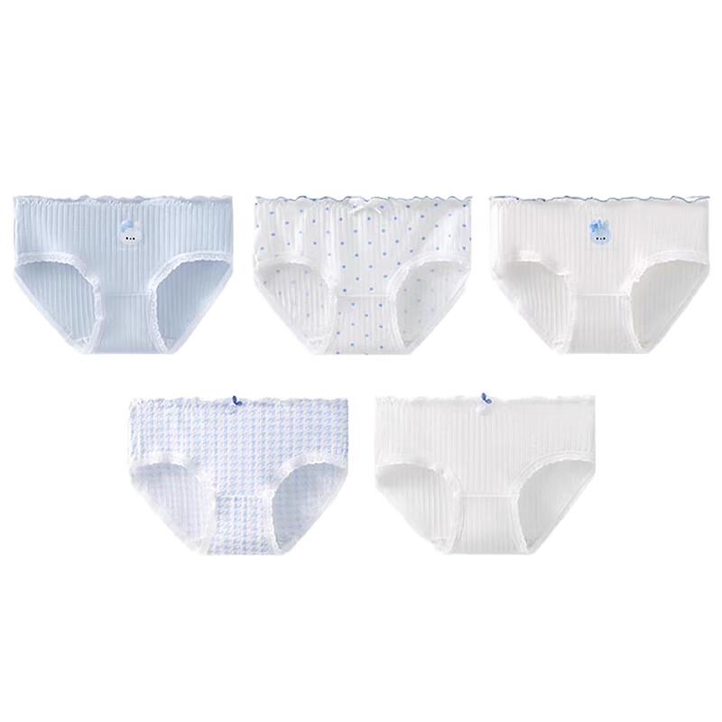 Women's 5A Antibacterial Cotton Mid-Waist Summer Briefs