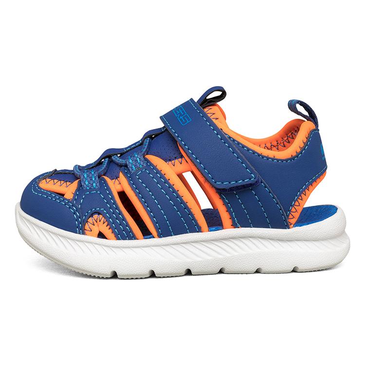 Skechers C-Flex Sandal 2.0 Velcro Breathable Sports Casual Outdoor Beach Sandals Kids sandals Blue Orange 400041N-BLOR 21