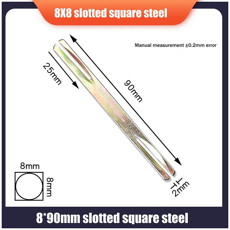 1Pcs Door Window Handles Galvanised Square Spindles Door Lock Transmission Rod Square Axis Square Strip Door Shaft Accessories