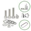 Comprehensive 890Pcs Stainless Steel Metric Bolts and Nut Set M2M3M4 Includes Hex Socket Head Caps and Washers