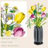 Non-Toxic 1250Pcs Tulip Bouquet Building Blocks Flower Eternal Flower Vase Model Bricks Home Decoration Kids Diy Toys Children Romantic Gifts