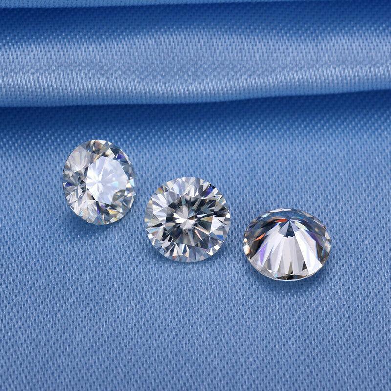 Moissanite 2 Pcs 14 mm D Color Round VVS1 Excellent Certified Gemstone Lot