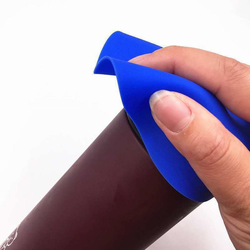 4 Stück Silikon-Glasuntersetzer Mehrzweck Rutschfest Runde Glasdeckel-Griffunterlage Flaschenöffner Küchenuntersetzer