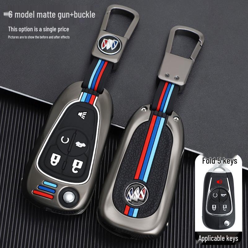 Buick Key Case for Modified Folding Keys: Compatible with Yinglang GT/XT, Junyue, Junwei, Kaiyue Models.