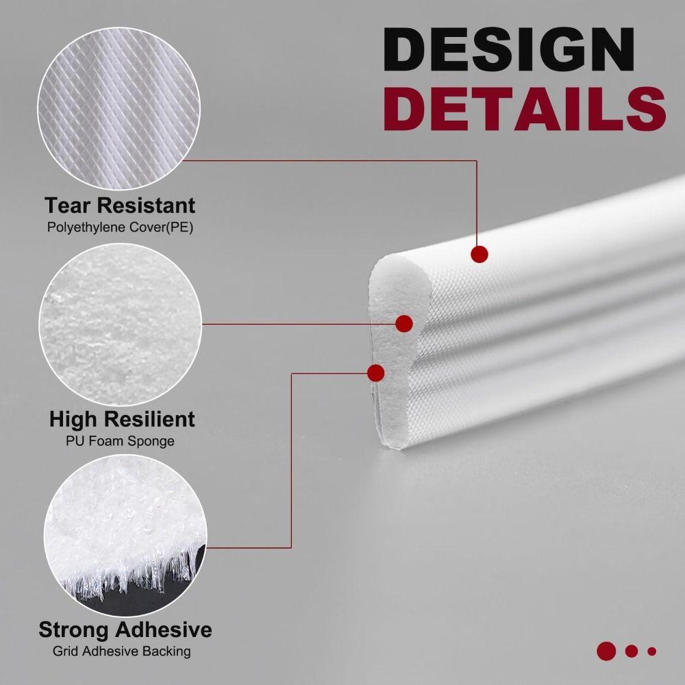 Soundproof Wedge Weather Stripping 3m Sealing Strip Professional Noise Blocker  Drawer