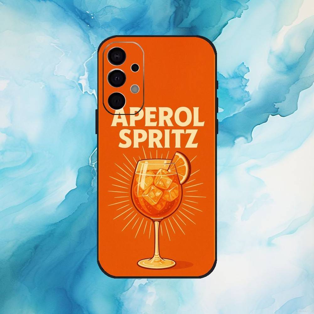 

aperol spritz Phone Case For Samsung S25,S24,S21,S22,S23,S30,Ultra,S20,Plus,Fe,Lite,Note,10,9,5G Black Cover Samsung S235G