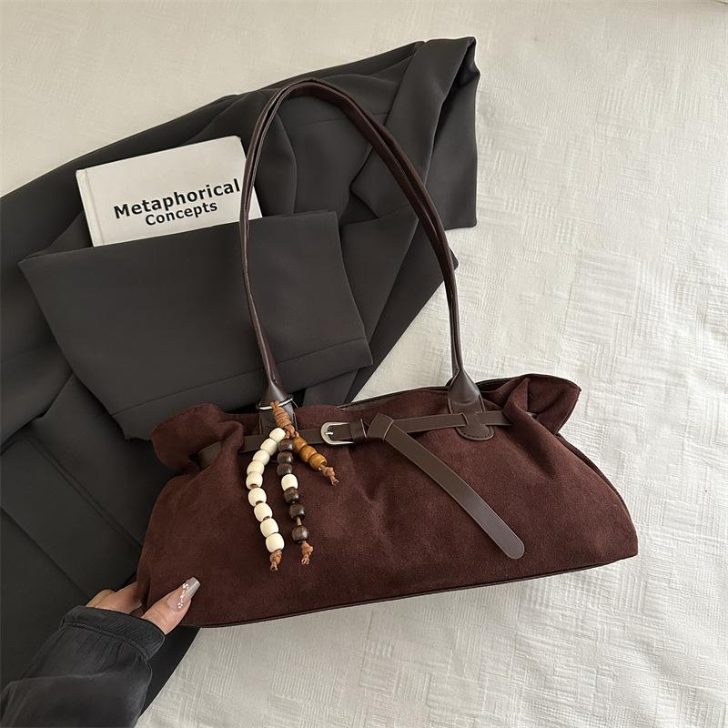 Retro Nische Handtasche Herbst neu große Kapazität Pendeln einfach Schulter Unterarmtasche Tragetasche