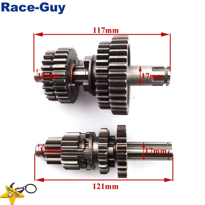 YX110 125 Transmission Gear Box Main Counter Shaft For YX 110cc 125cc Pit Dirt Bikes