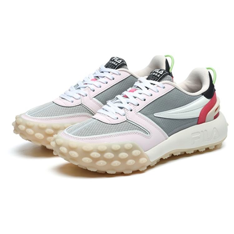 New FILA Gara Low Top Casual Shoes Women's Gray Pink F12W213111FSR