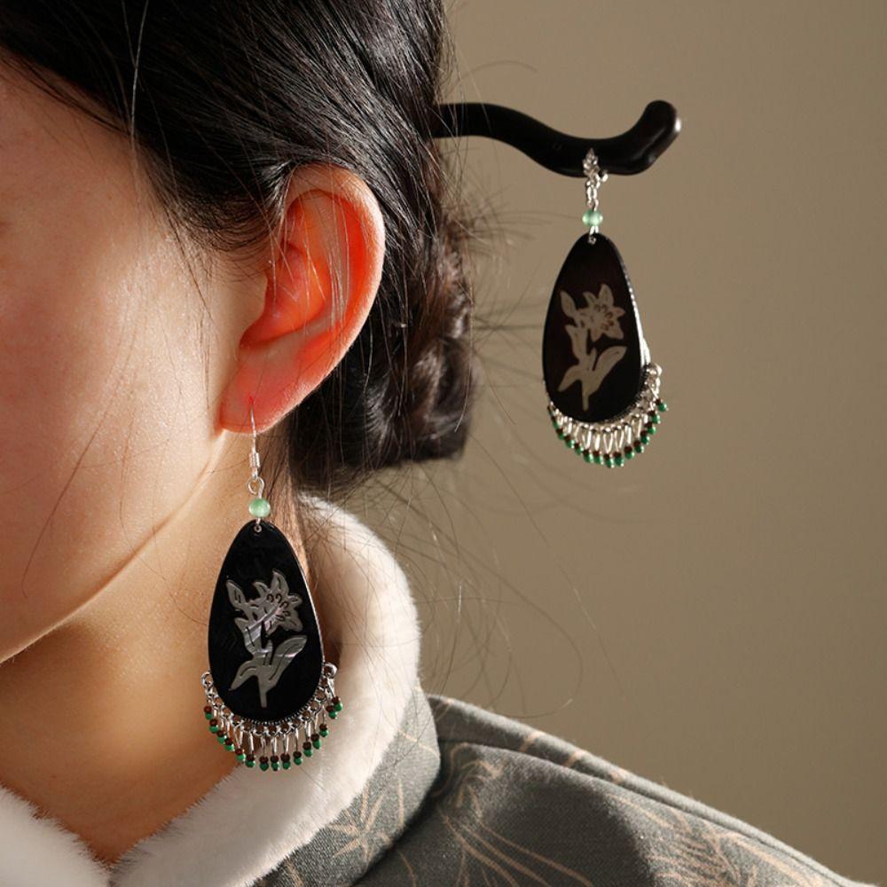 Wood Sandalwood Hair Stick Wooden Hanfu Headwear Chinese Style Hairpin Hairstyle Design Tool