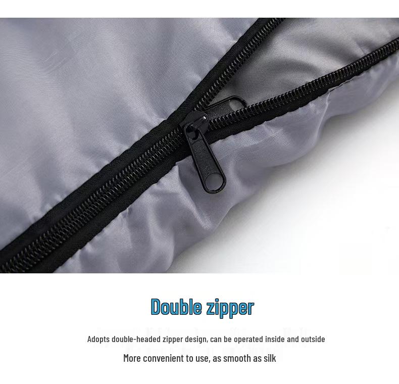 3KG Warm Polyester Sleeping Bag for Adults - Thickened, Cotton-Lined for Outdoor Camping
