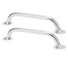 2PCS Marine Grab Handles 362mm Polished Stainless Steel Heavy Duty Boat Handle Handrail for Yatch