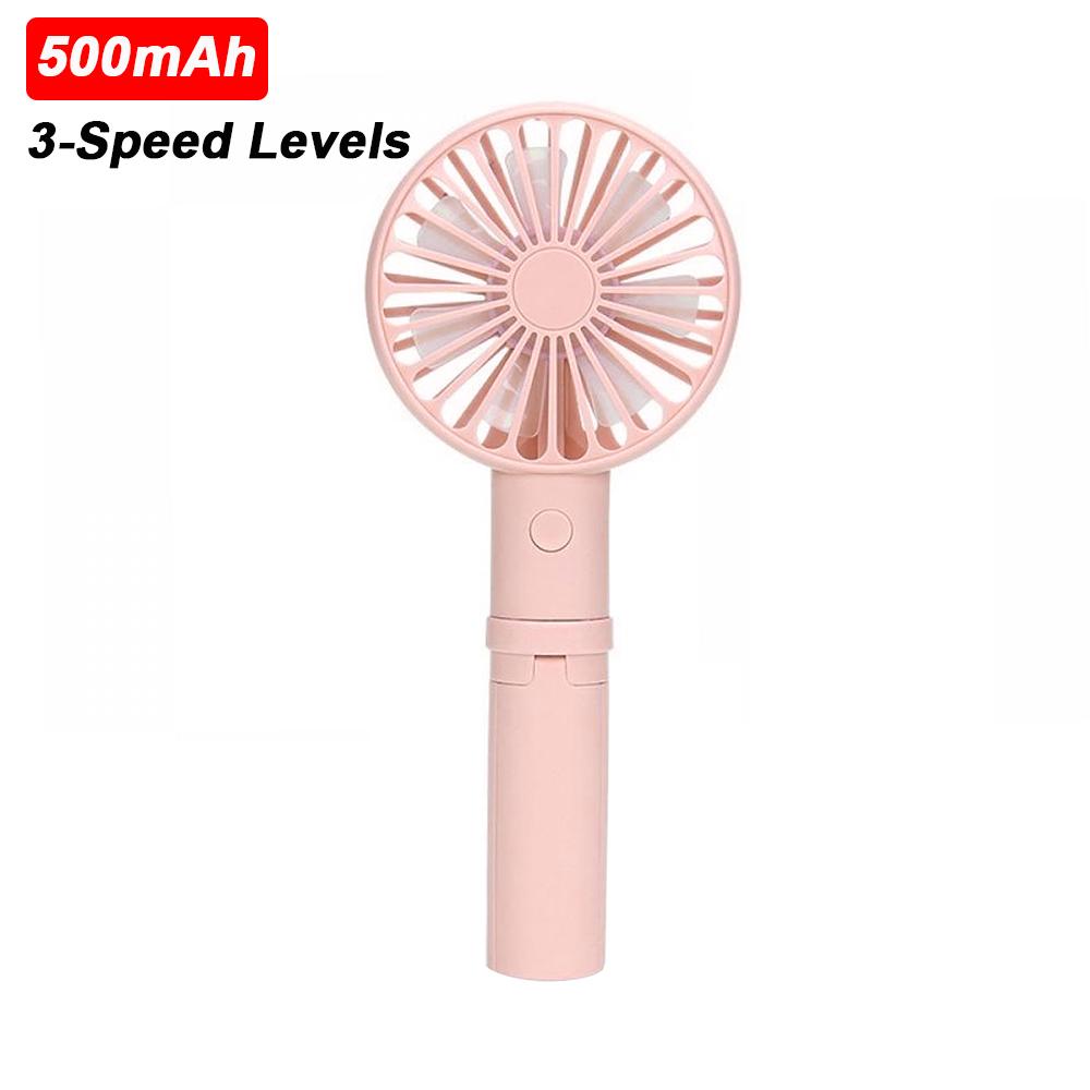 Portable Bladeless Fan Handheld Desktop Summer Mini Air Cooler No Leaf Ultra-quiet Rechargeable Fans for Travel Outdoor Office