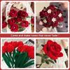321 Pieces Red Green Pipe Cleaners Craft Flower Making Kit, Chenille Stemswith Floral Wires, Floral Tape for Bouquet DIY Art