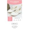 Girls' Princess Shoes White Leather Shoes Fashionable Elegant Dance Leather Shoes Graceful Princess Style Temperament Girls' Big Kids Leather Shoes