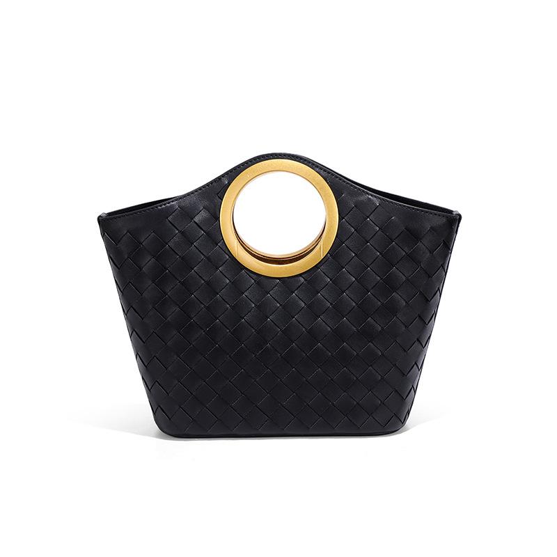 

Однотонная ретро овощная корзина ручной работы женская сумка повседневная универсальная портативная сумка-тоут модная наплечная сумка через плечо