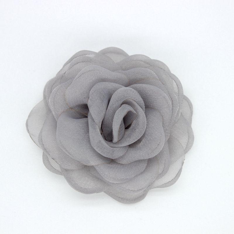 Elegant High-End Silk Camellia Brooch for Ladies