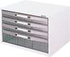 Nakabayashi Avante Letter Case, Document Storage, A4 Size, 3 Shallow Drawers, 1 Deep Drawer, AL-W4-W
